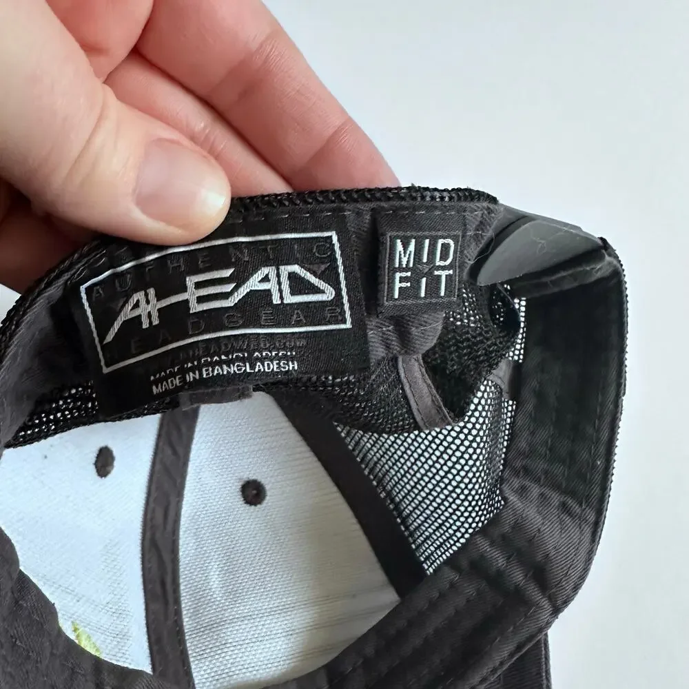 Ahead Stripe Design SnapBack Mesh Trucker Hat Mid Fit
